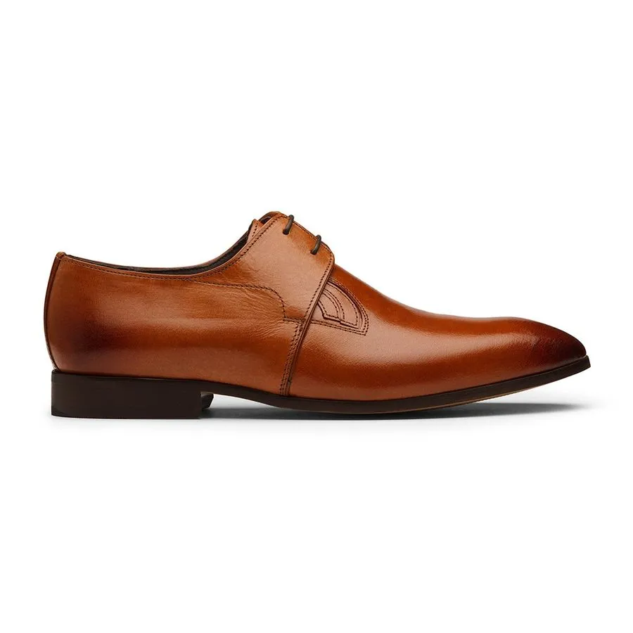 Tan Derby with Top Closure