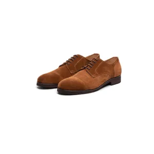 Tan Suede Captoe Classic Lightweight Derby