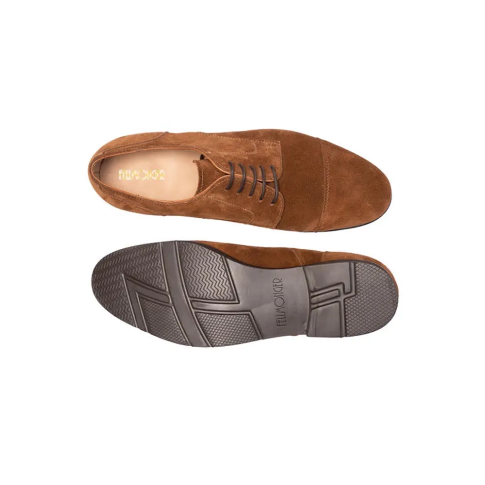 Tan Suede Captoe Classic Lightweight Derby