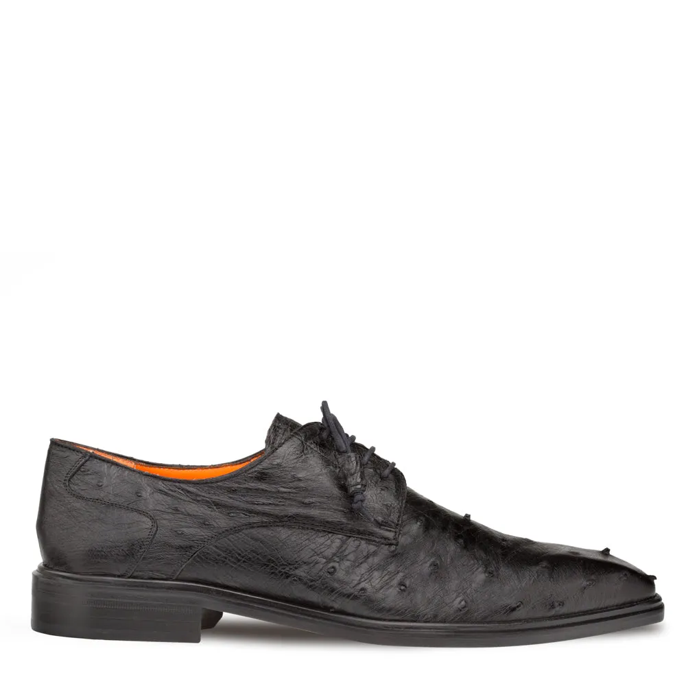 TILLSON OSTRICH DERBY-Black | Mezlan