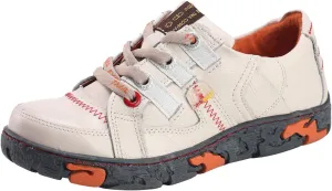 TMA EYES Women's Vintage Lace-Up Sneakers Hand-Stitched Anti-Slip Round Toe Design Soft Insole Breathable Casual Shoes