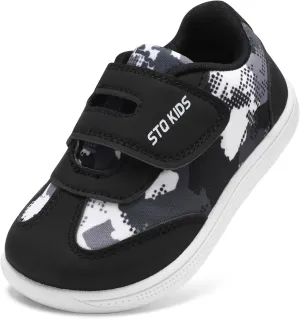 Toddler Wide Toe Box Shoes: Boys Barefoot Shoe Girl Sneakers Little Kids Tennis Non-Slip Zero Drop First Walking Breathable Running Athletic School Gym Sneaker