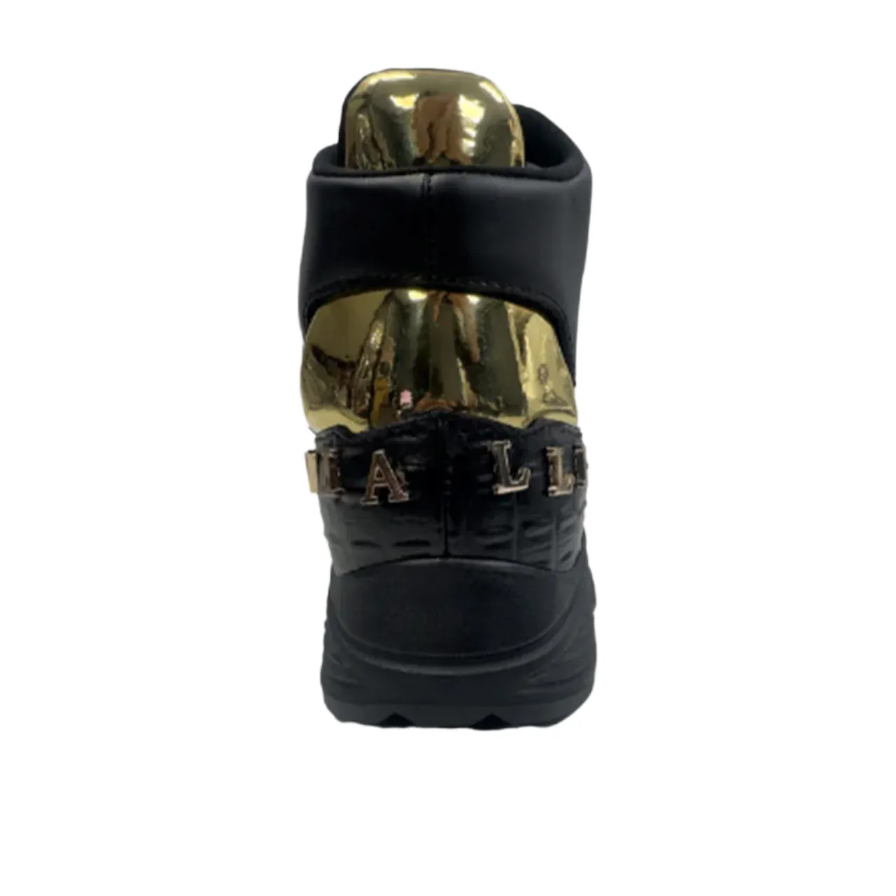 Vialli Matteo Black Gold Mid Sneaker