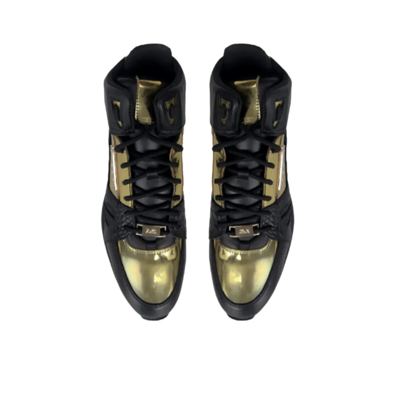 Vialli Matteo Black Gold Mid Sneaker
