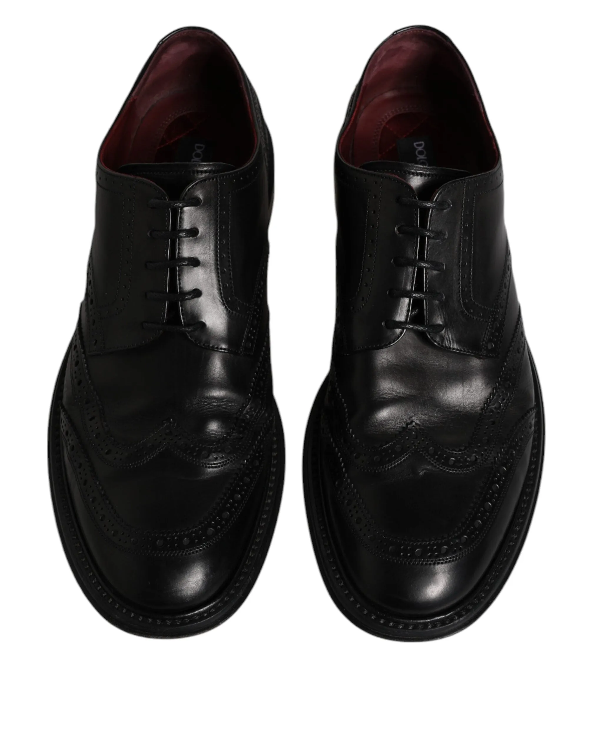 Wingtip Artistic Formal & Holiday markdown Gabbana Dolce Leather Shoes Black Derby