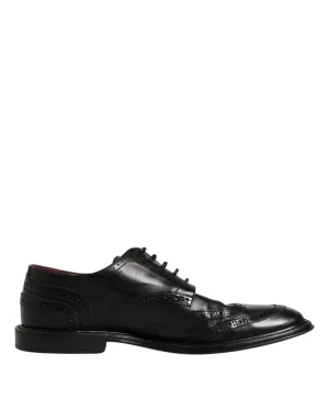 Wingtip Artistic Formal & Holiday markdown Gabbana Dolce Leather Shoes Black Derby