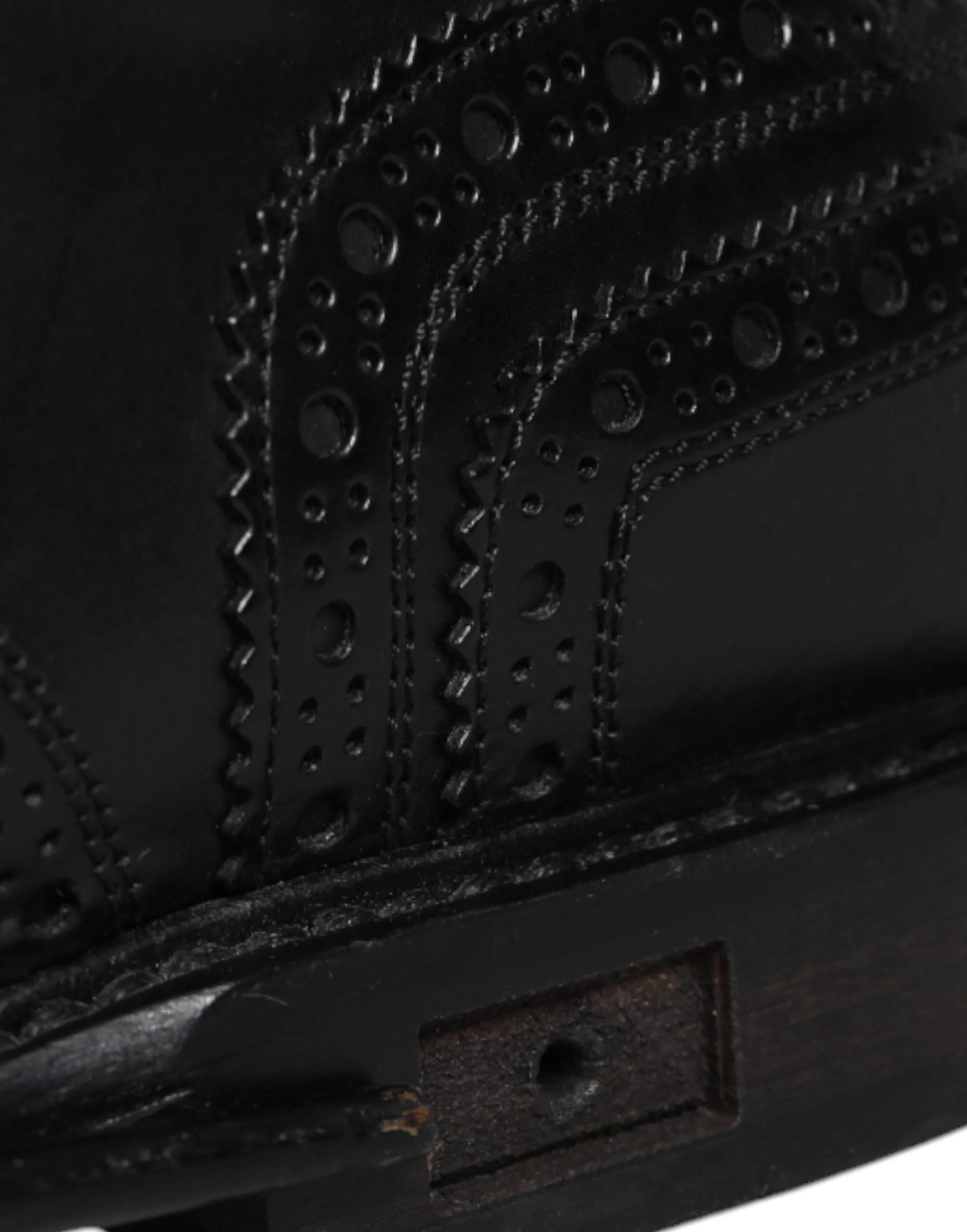 Wingtip Artistic Formal & Holiday markdown Gabbana Dolce Leather Shoes Black Derby