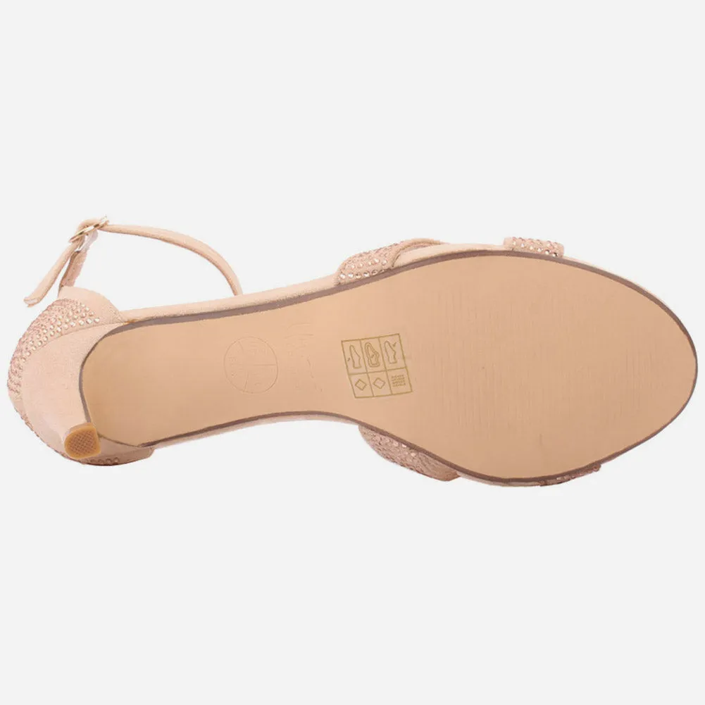Women "Bette" Buckle Fastening Cross Over Straps Sandals
