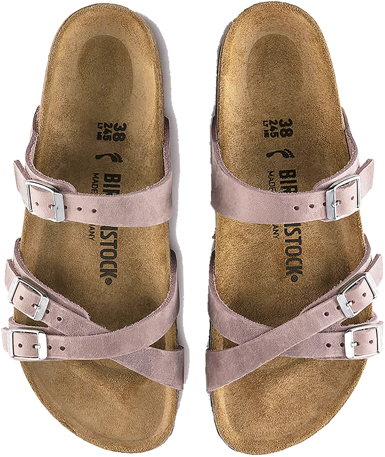 Women's Birkenstock Franca Lavender Blush Oiled Leather