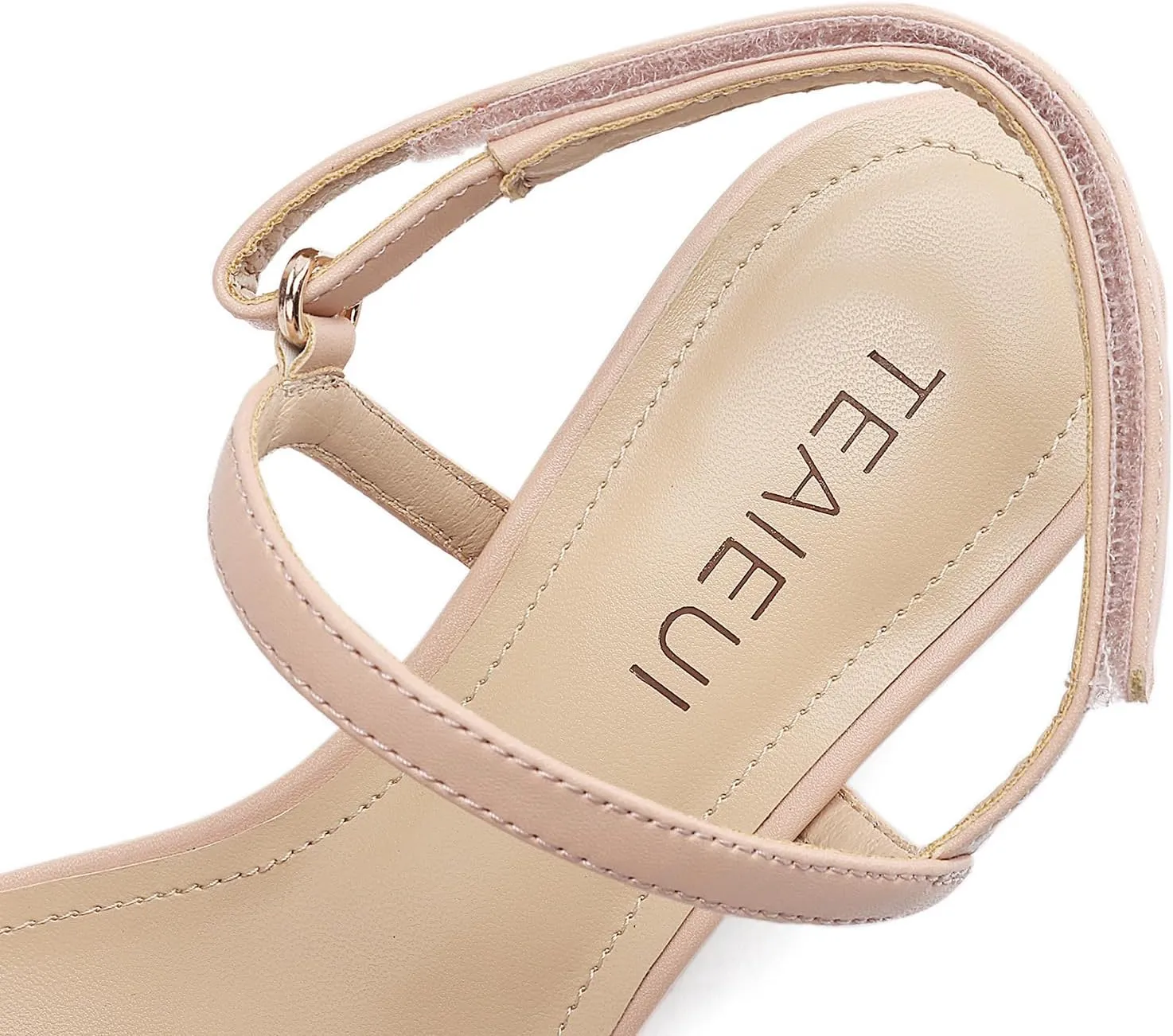 Women's Heels Wedges Sandals Low Block Sandal Square Open Toe Heels for Women with Ankle Strap Comfort Party Dress Shoes