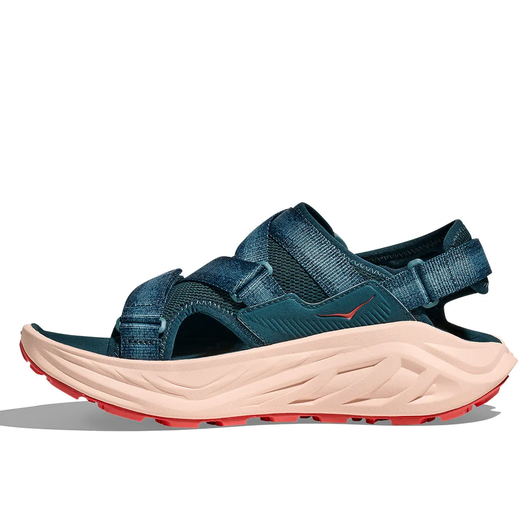 Womens Hoka Infini Hike TC in Blue Twilight/Graprefruit