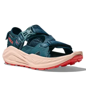 Womens Hoka Infini Hike TC in Blue Twilight/Graprefruit