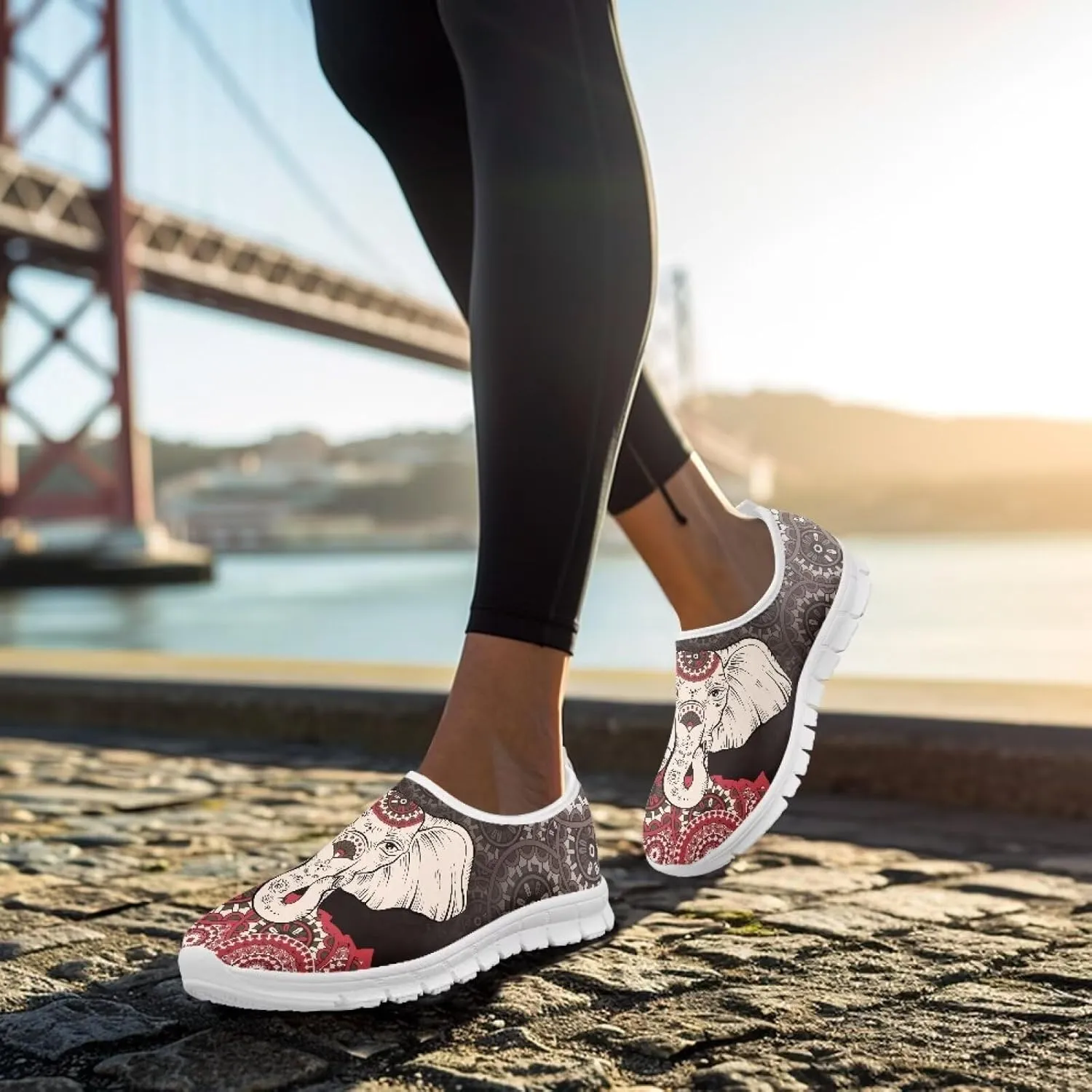 Women's Sneakers Casual Breathable Mesh Tennis Workout Sneakers Hands Free Yoga Walking Shoes for Women US 5.5-11.5