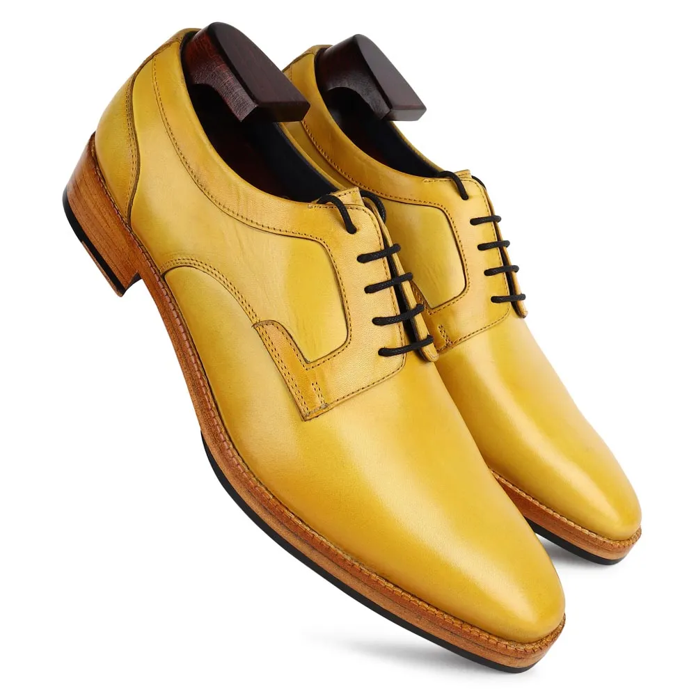 Yellow Patina Mirror Glossed Classic Derby