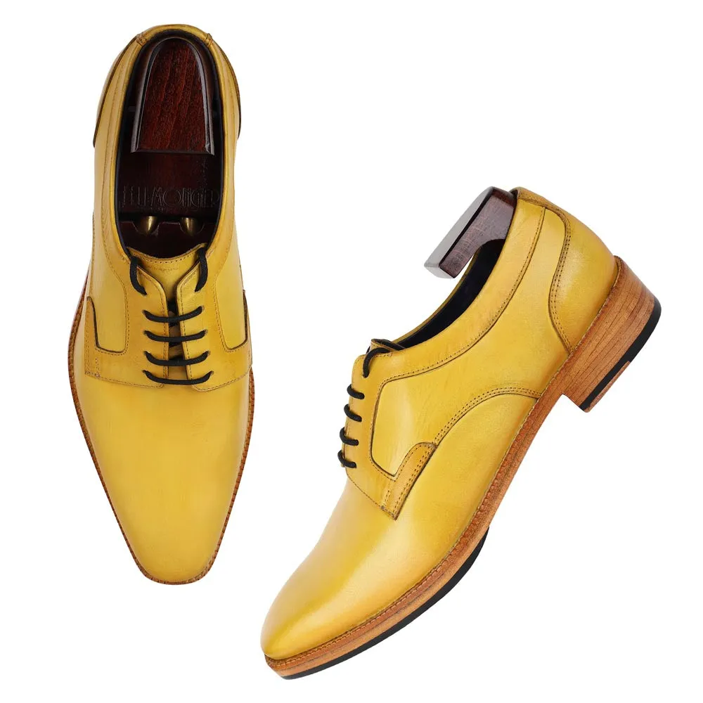 Yellow Patina Mirror Glossed Classic Derby